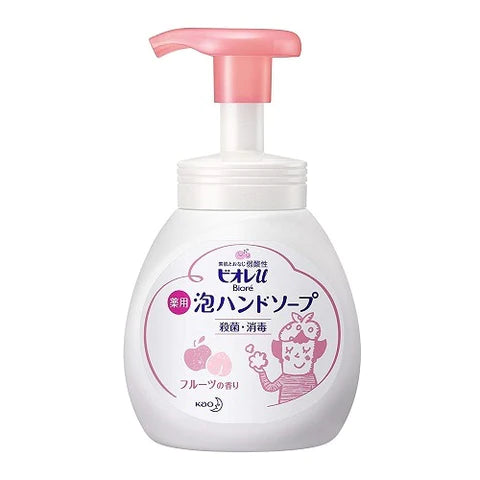 Biore U Bubble Hand Soap Pump 250ml - Fruit Scent - TODOKU Japan - Japanese Beauty Skin Care and Cosmetics
