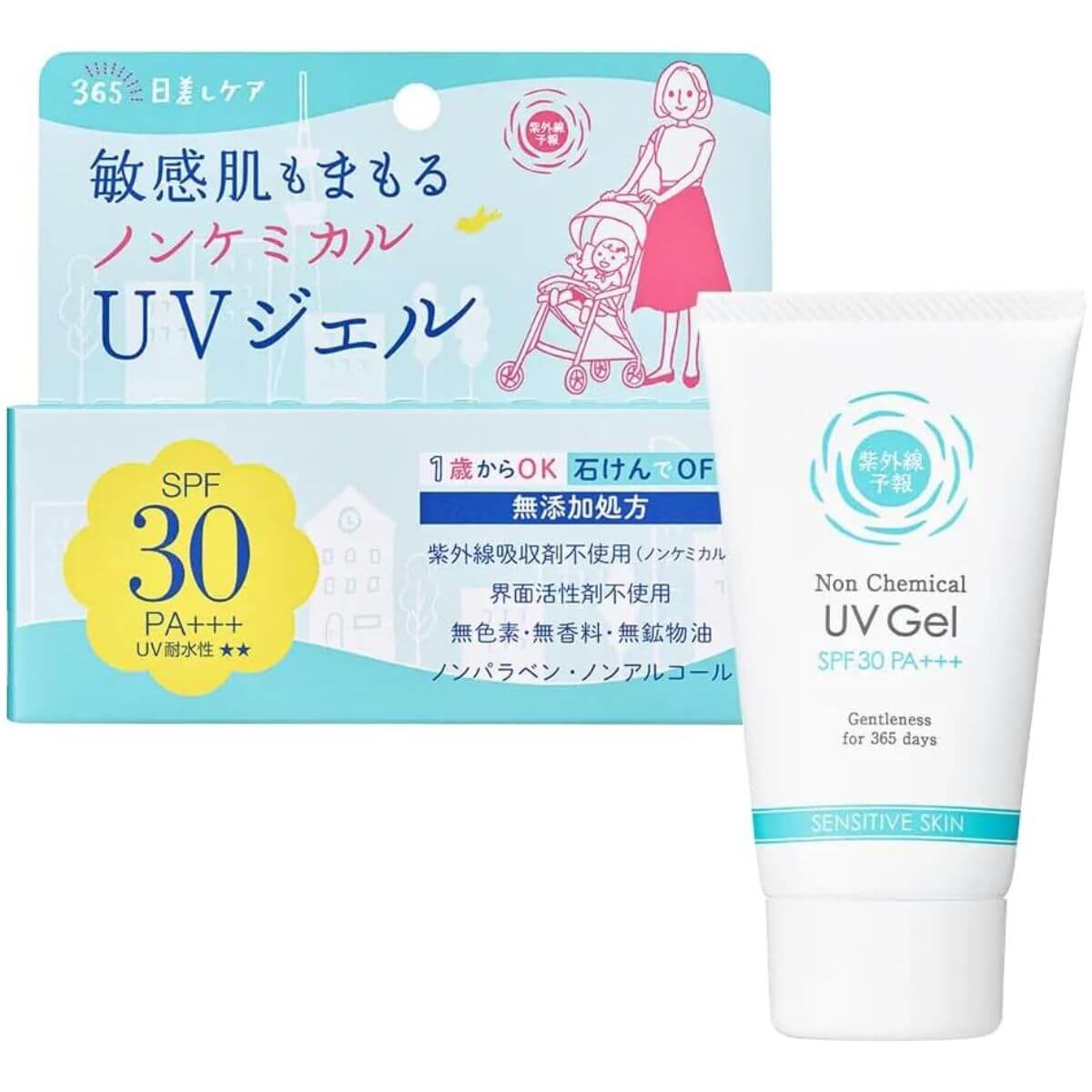 Ishizawa Ultraviolet Rays Non Chemical Medicated UV Gel SPF30/PA+++ - 65g - TODOKU Japan - Japanese Beauty Skin Care and Cosmetics