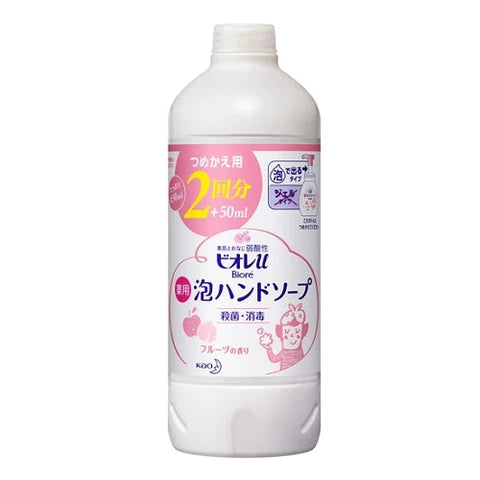 Biore U Bubble Hand Soap Refill 450ml - Fruit Scent - TODOKU Japan - Japanese Beauty Skin Care and Cosmetics