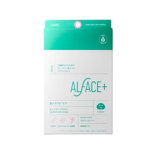ALFACE  Sensitive Mask 4 Sheets - TODOKU Japan - Japanese Beauty Skin Care and Cosmetics