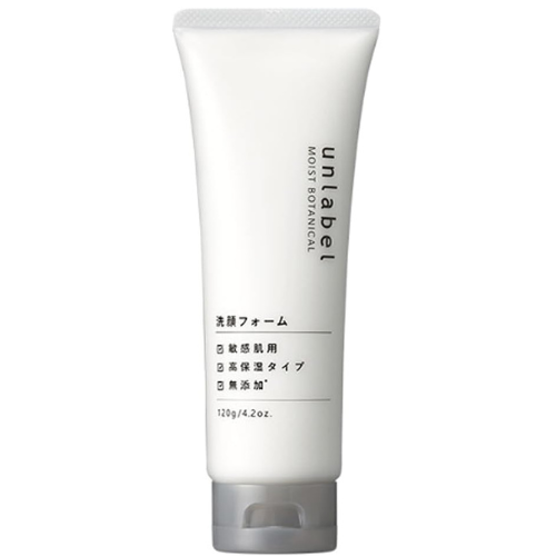 Unlabel Moist Botanical Face Wash Foam R 120g - TODOKU Japan - Japanese Beauty Skin Care and Cosmetics