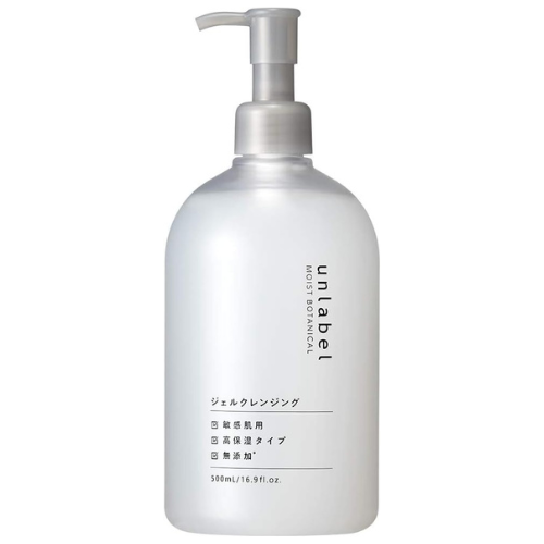 Unlabel Moist Botanical Gel Cleansing R 500ml - TODOKU Japan - Japanese Beauty Skin Care and Cosmetics