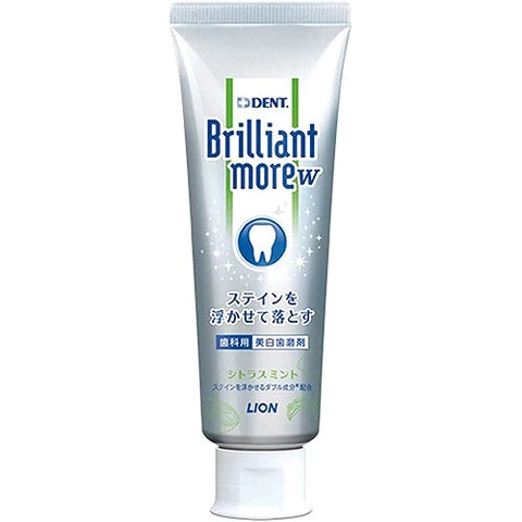 Lion Dent. Brilliant More W Toothpaste - 90g - Citrus Mint - TODOKU Japan - Japanese Beauty Skin Care and Cosmetics