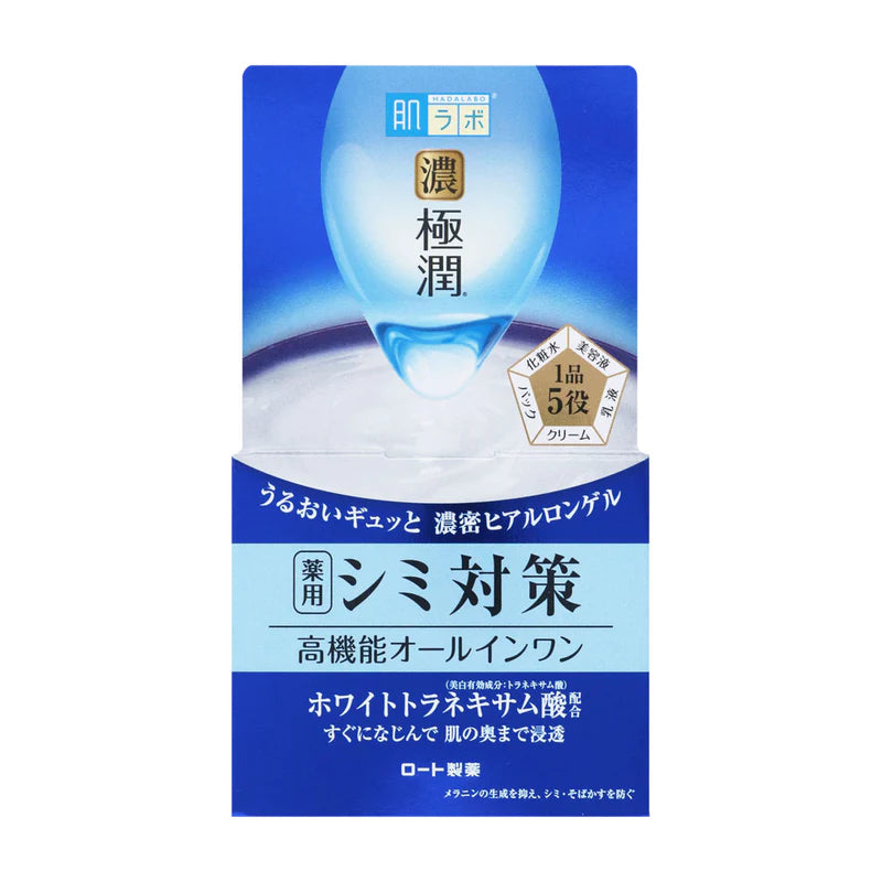 Rohto Hadalabo Gokujun Whitening All In One Perfect Gel - 100g - TODOKU Japan - Japanese Beauty Skin Care and Cosmetics