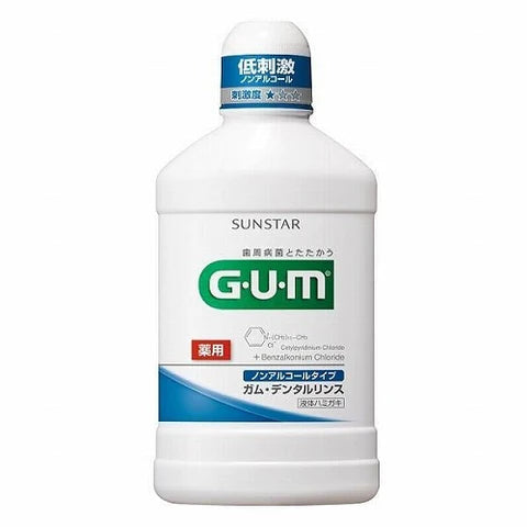 Sunstar G.U.M Dental Rinse - 500ml - Non-Alcohol Type - TODOKU Japan - Japanese Beauty Skin Care and Cosmetics