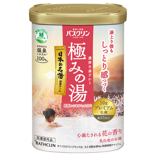 Bathclin Bath Salts Kiwami no Yu 600g - Flower - TODOKU Japan - Japanese Beauty Skin Care and Cosmetics