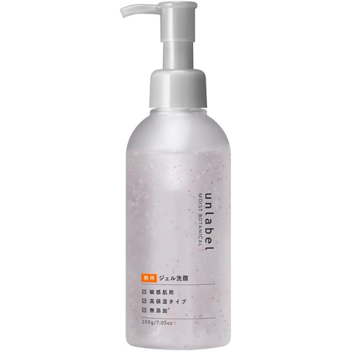 Unlabel Moist Botanical Morning Gel Face Wash 200g - TODOKU Japan - Japanese Beauty Skin Care and Cosmetics