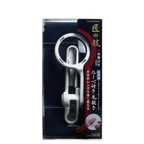Takumi No Waza Tweezers With Loupe- G-1005 - TODOKU Japan - Japanese Beauty Skin Care and Cosmetics