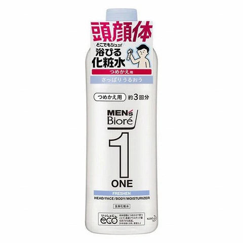 Biore Mens ONE Whole Body Lotion Refill - 340ml - Clear - TODOKU Japan - Japanese Beauty Skin Care and Cosmetics