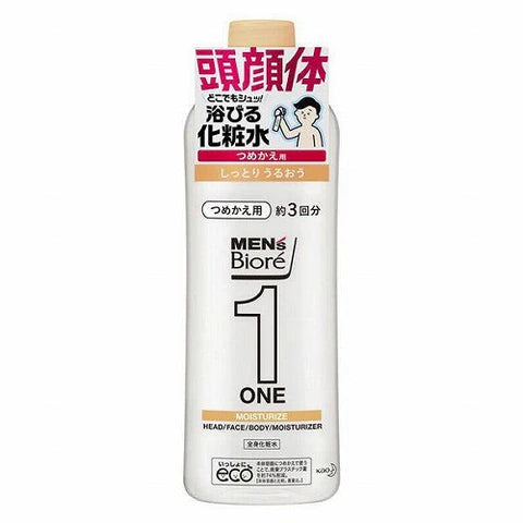 Biore Mens ONE Whole Body Lotion Refill - 340ml - Moist - TODOKU Japan - Japanese Beauty Skin Care and Cosmetics