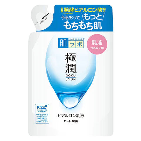 Rohto Hadalabo Gokujun Hyaluronic Acid Skin Milky Lotion 140ml - Refill - TODOKU Japan - Japanese Beauty Skin Care and Cosmetics