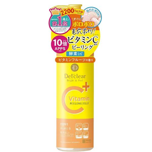 Detclear Meishoku Bright & Peel Peeling Jelly Vitamin Fruit Scent - 180ml - TODOKU Japan - Japanese Beauty Skin Care and Cosmetics