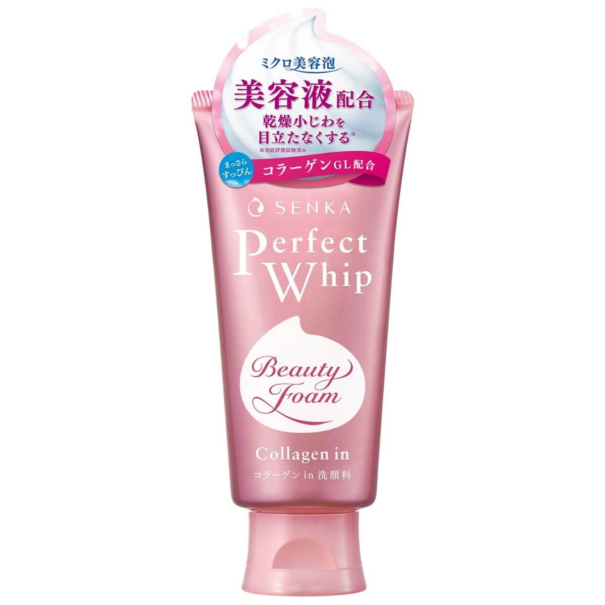 Senka Perfect Whip Facial Wash Collagen in -120g - TODOKU Japan - Japanese Beauty Skin Care and Cosmetics