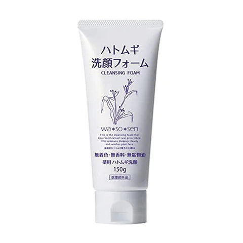 wa*so*sen Hatomugi Facial Cleansing Foam - 150g - TODOKU Japan - Japanese Beauty Skin Care and Cosmetics