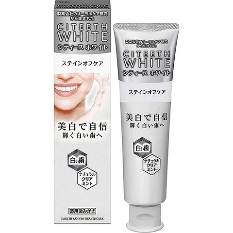 Citeeth White Stain Off Care Toothpaste - 110g - Natural Clear Mint - TODOKU Japan - Japanese Beauty Skin Care and Cosmetics