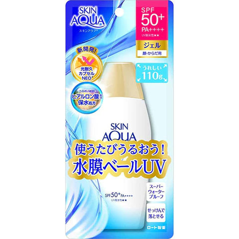 Skin Aqua Rohto Newer Model Super Moisture Gel 110g - SPF50+/PA++++ - TODOKU Japan - Japanese Beauty Skin Care and Cosmetics