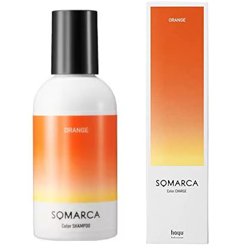 Hoyu SOMARCA Color Shampoo 150ml + Color Charge (Treatment) Orange 130g - TODOKU Japan - Japanese Beauty Skin Care and Cosmetics