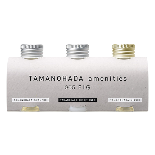 Tamanohada Amenities Set - 80ml×3 - 005 Fig - TODOKU Japan - Japanese Beauty Skin Care and Cosmetics