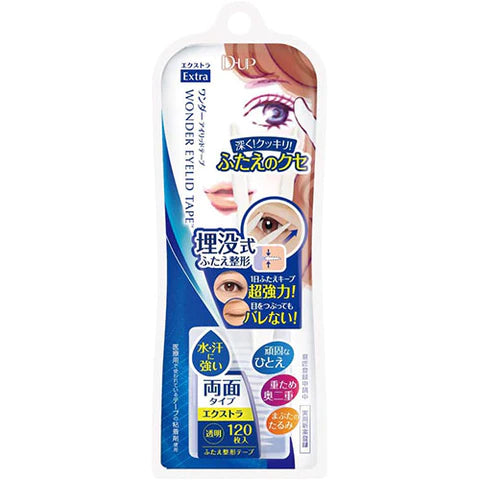 D-UP Wonder Eyelid Tape - Extra - 120 tapes - TODOKU Japan - Japanese Beauty Skin Care and Cosmetics