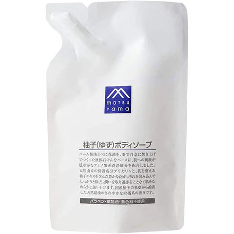 Matsuyama M-Mark Yuzu Body Soap 450ml - Refill - TODOKU Japan - Japanese Beauty Skin Care and Cosmetics