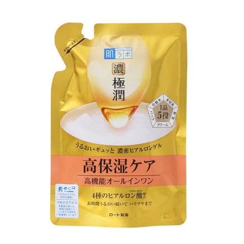 Rohto Hadalabo Thick Gokujun All In One Perfect Gel - 80g - Refill - TODOKU Japan - Japanese Beauty Skin Care and Cosmetics