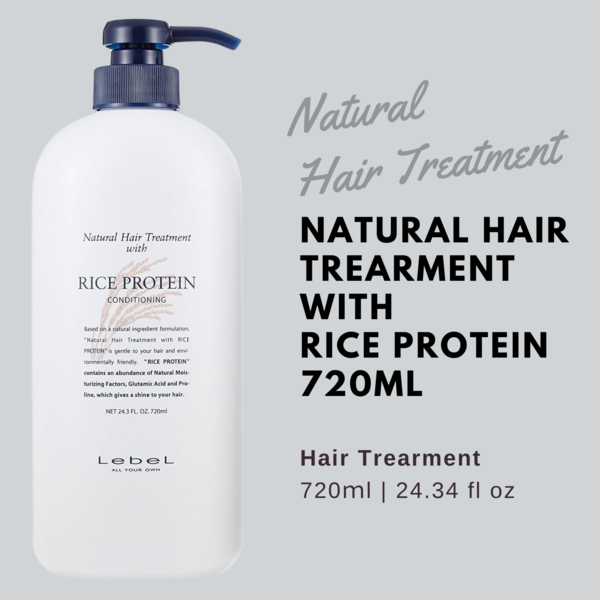 Lebel Natural Hair Tratment RP (Rice Protein) - 720ml - TODOKU Japan - Japanese Beauty Skin Care and Cosmetics