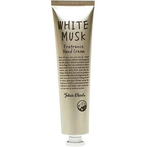 John's Blend Hand Cream Tube 38g - White Musk - TODOKU Japan - Japanese Beauty Skin Care and Cosmetics