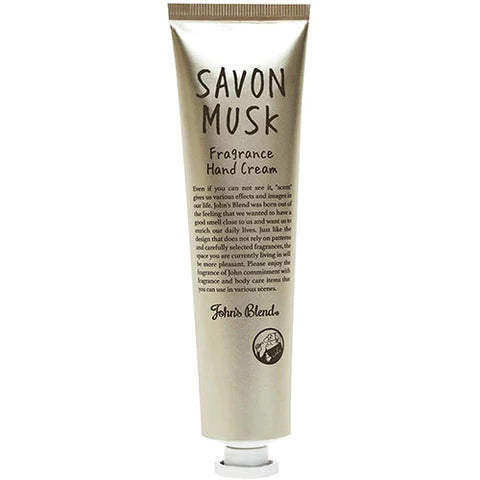 John's Blend Hand Cream Tube 38g - Savon Musk - TODOKU Japan - Japanese Beauty Skin Care and Cosmetics