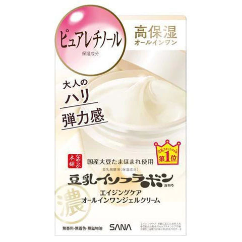 Sana Nameraka Honpo Soy Milk Isoflavone Wrinkle Gel Cream N - 100g - TODOKU Japan - Japanese Beauty Skin Care and Cosmetics