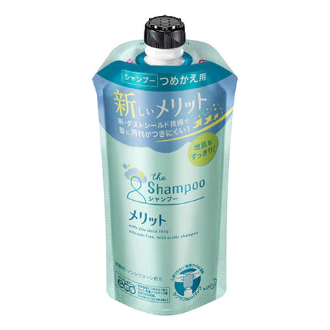 Merit Kao Hair Shampoo - 340ml - Refill - TODOKU Japan - Japanese Beauty Skin Care and Cosmetics