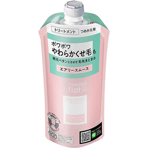 Kao Essential Flat Airy Smooth Treatment - Refill - 340ml - TODOKU Japan - Japanese Beauty Skin Care and Cosmetics