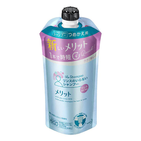 Merit Kao Hair Rinse in Shapoo - 340ml - Refill - TODOKU Japan - Japanese Beauty Skin Care and Cosmetics