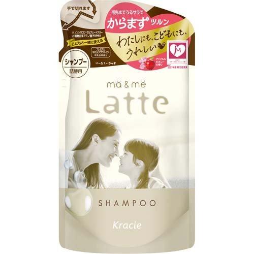 Ma & Me Latte Premium W Milk Protein Blend Shampoo Refill 360ml - Apple & Peony - TODOKU Japan - Japanese Beauty Skin Care and Cosmetics