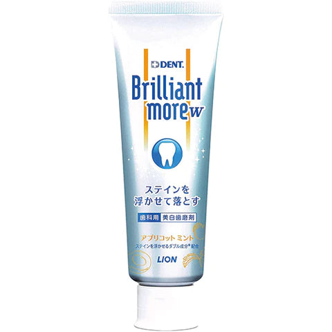 Brilliant More Lion W Tooth Paste 90g - Apricot Mint - TODOKU Japan - Japanese Beauty Skin Care and Cosmetics