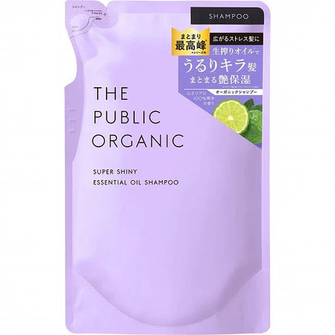 The Public Organic Super Shiny Essential Oil Shampoo Refill - 400ml - TODOKU Japan - Japanese Beauty Skin Care and Cosmetics