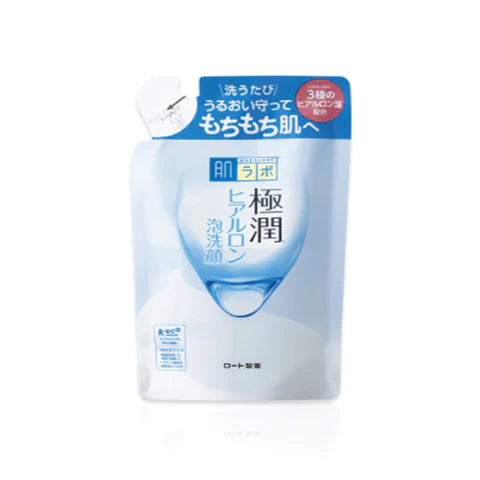 Rohto Hadalabo Gokujyn Hyaluronic Acid Cleansing Foam - 140ml - Refill - TODOKU Japan - Japanese Beauty Skin Care and Cosmetics