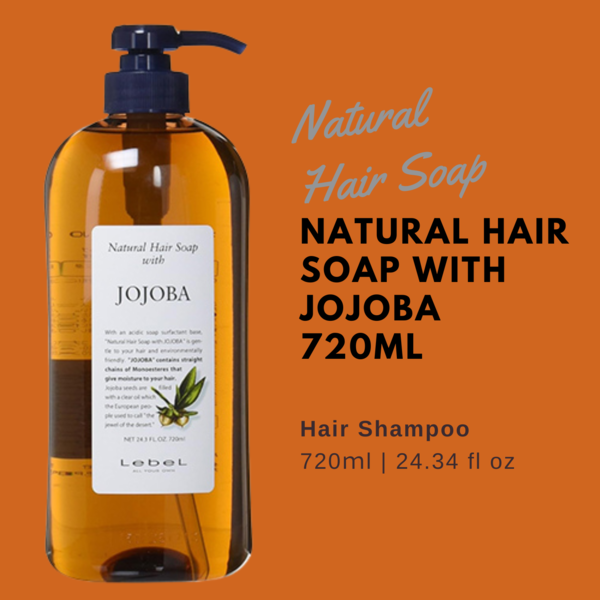 Lebel Natural Hair Soap Jojoba - 720ml - TODOKU Japan - Japanese Beauty Skin Care and Cosmetics