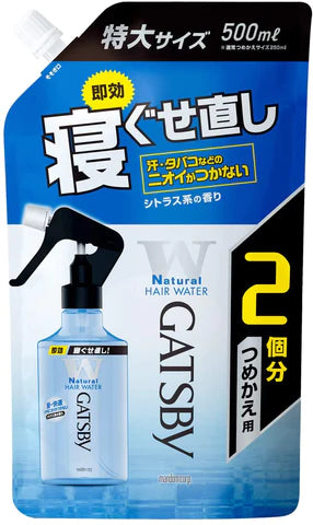 Gatsby Bedhair Reset Water - 500ml - Refill - TODOKU Japan - Japanese Beauty Skin Care and Cosmetics