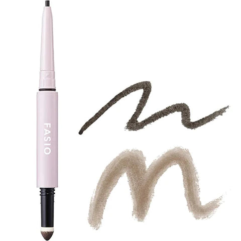 Kose Fasio Pencil & Powder Eyebrow 0.4g - Gray - TODOKU Japan - Japanese Beauty Skin Care and Cosmetics