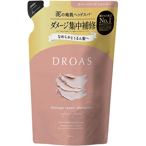 DROAS Damage Repair Shampoo - 350ml - Refill - TODOKU Japan - Japanese Beauty Skin Care and Cosmetics