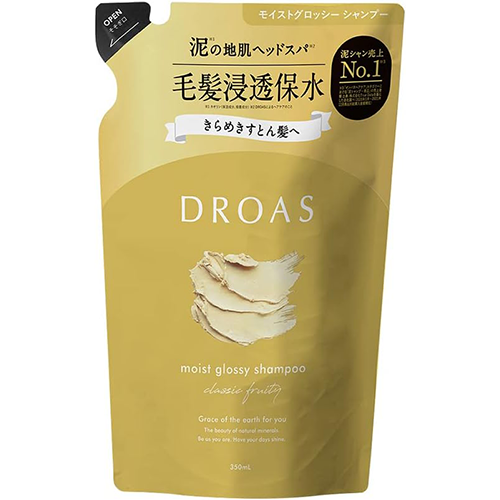DROAS Moist Glossy Shampoo - 350ml - Refill - TODOKU Japan - Japanese Beauty Skin Care and Cosmetics