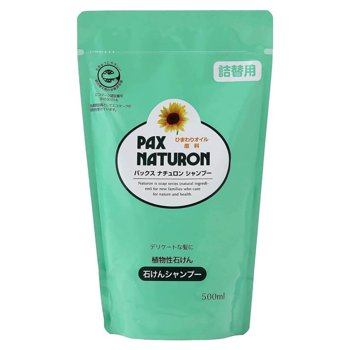 PAX NATURON Foaming Shampoo Silicon-free Refill- 500mL - TODOKU Japan - Japanese Beauty Skin Care and Cosmetics
