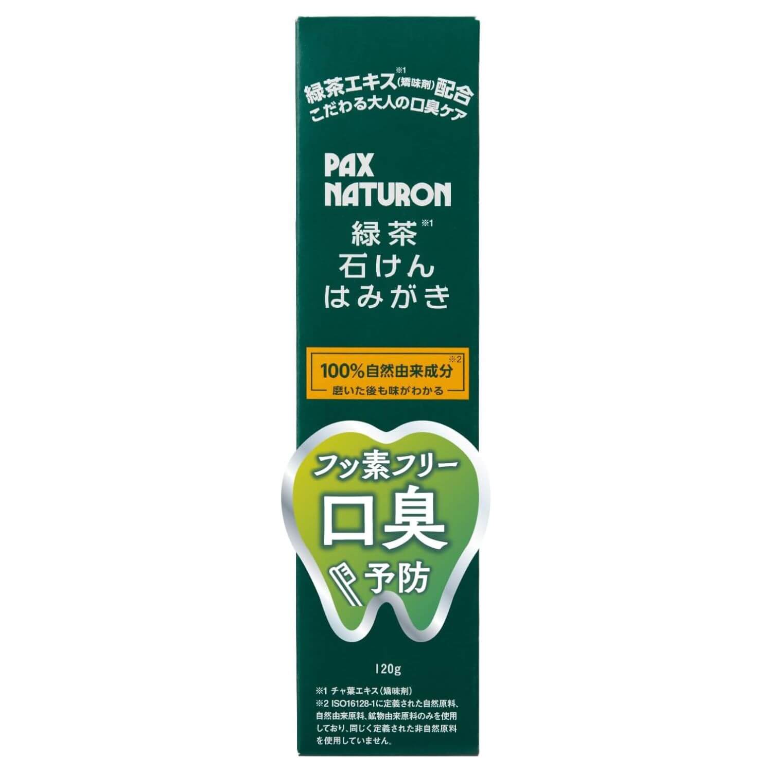 PAX NATURON Green Tea Soap-Based Toothpaste For Bad Breath Care - 120g