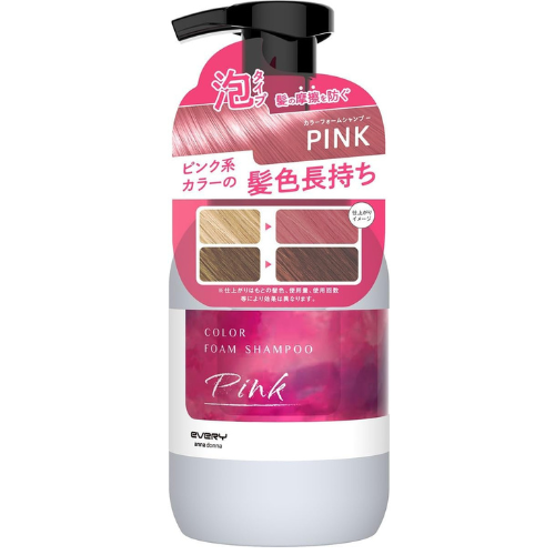Anna Donna Every Color Foam Shampoo 250ml Pink - TODOKU Japan - Japanese Beauty Skin Care and Cosmetics