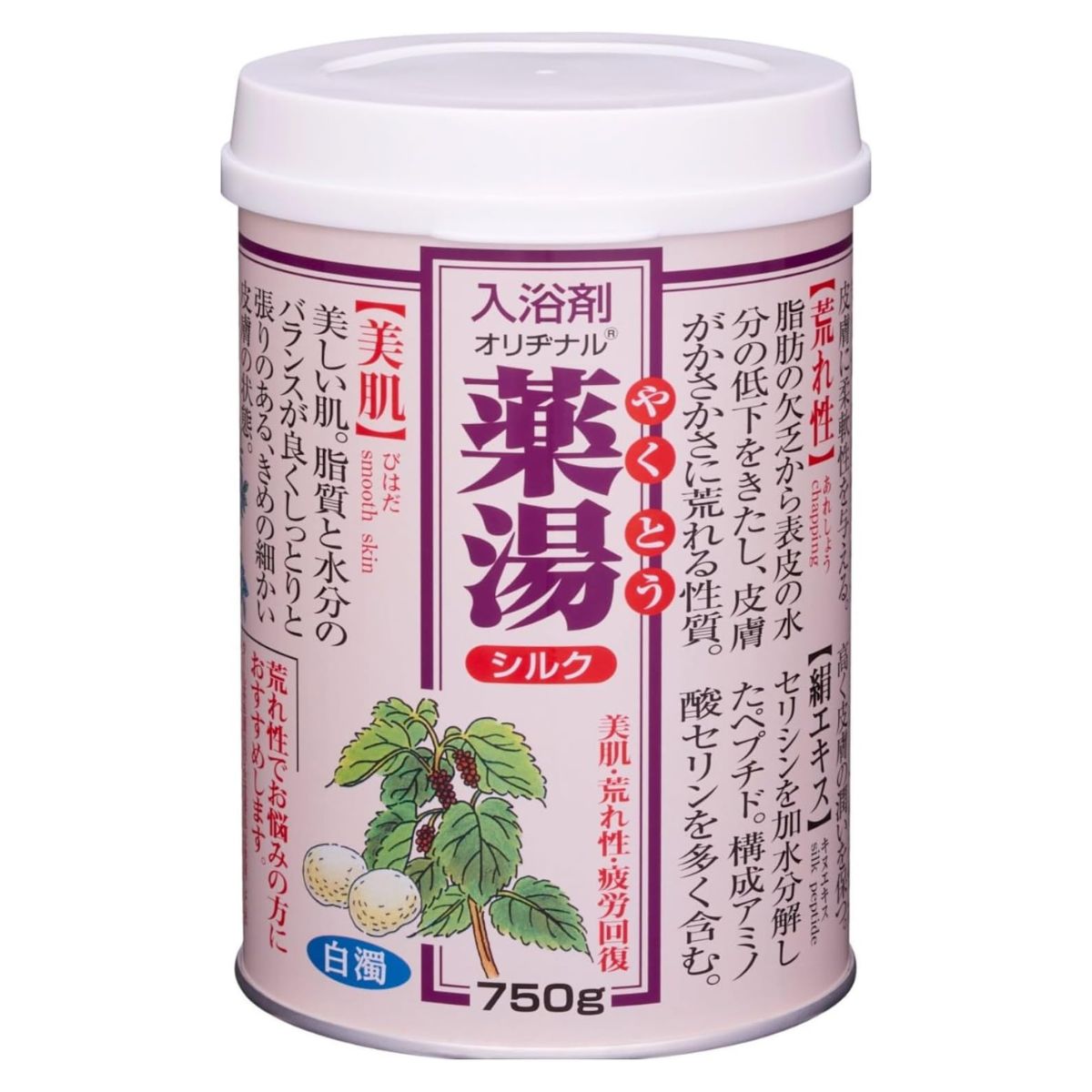 Original Medicinal Bath Salts Yakutou Silk - 750g - TODOKU Japan - Japanese Beauty Skin Care and Cosmetics