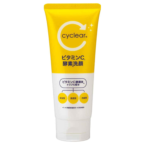 Kumano Yushi Cyclear VC Enzyme Face Wash - 130g - TODOKU Japan - Japanese Beauty Skin Care and Cosmetics