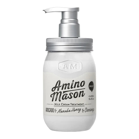 Stella Seed Amino Mason Moist Milk Cream Treatment 450ml - White Rose Bouquet Scent - TODOKU Japan - Japanese Beauty Skin Care and Cosmetics