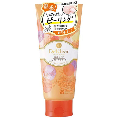 Detclear Meishoku Bright & Peel Peeling Jerry Hot 180ml - Orange - TODOKU Japan - Japanese Beauty Skin Care and Cosmetics