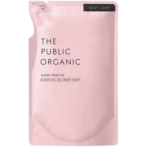 The Public Organic Super Positive Essential Oil Body Soap- 400ml - Refill - TODOKU Japan - Japanese Beauty Skin Care and Cosmetics