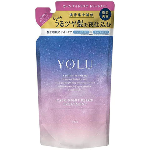 YOLU Night Beauty Treatment Refill 400ml - Calm Night Repair - TODOKU Japan - Japanese Beauty Skin Care and Cosmetics